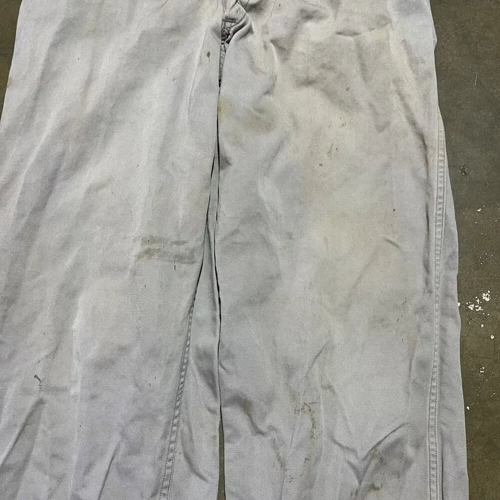 Vintage 50s Big Mac Grey Sanforized Sail Cloth Chinos 30x29
